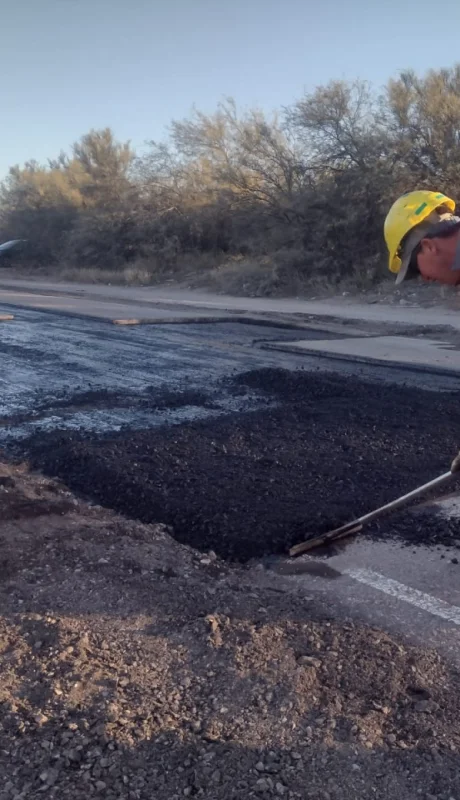 Arreglos en rutas de Mendoza.