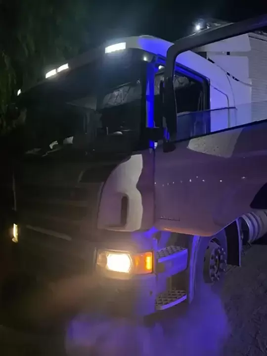 Camionero borracho en Mendoza