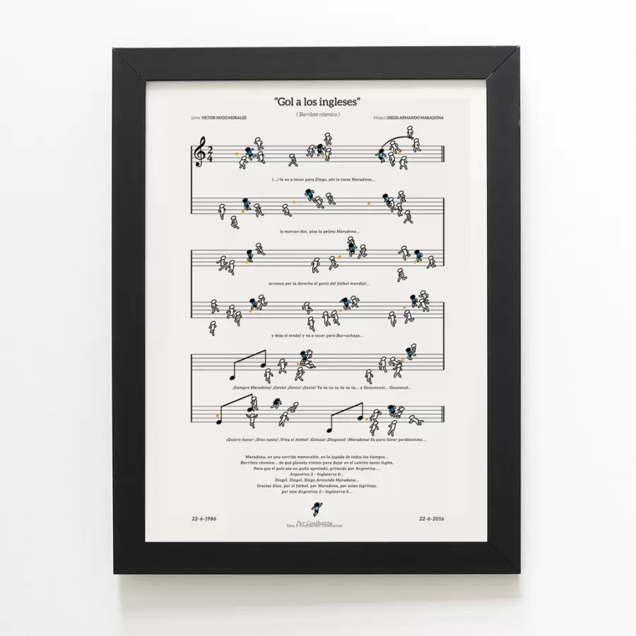 El gol a los ingleses hecho canción