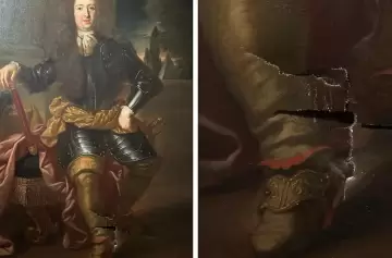 Un turista arruinó una pintura del siglo XVIII al intentar sacarse una selfie en Florencia