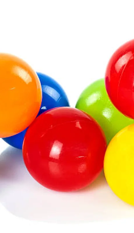Pelotas de colores.