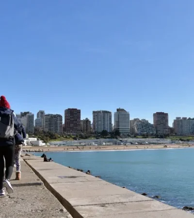 Mar del Plata en invierno.