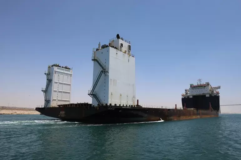 Red Zed 1, un barco de 217 metros de largo y 41 mil toneladas. El protagonista del hecho.