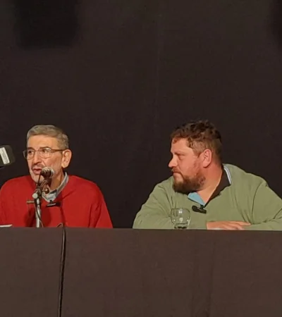Ricardo Mansur y Luis García Llauró, en conferencia de prensa.