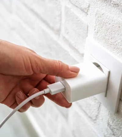 Cargador de celular.