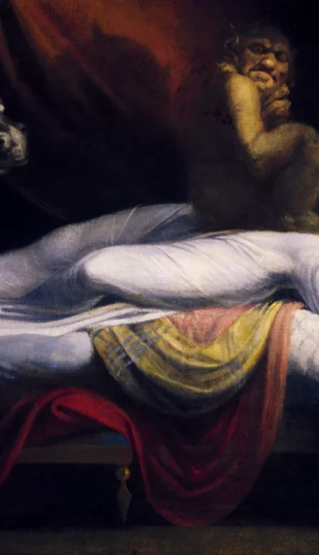 La pesadilla: un íncubo domina los sueños de una mujer dormida.