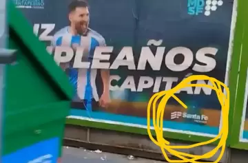 Amalia Granata y la polémica por los carteles para Lionel Messi en Santa Fe
