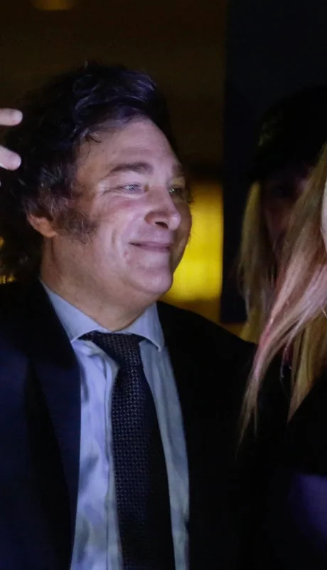 Javier Milei y Fátima Florez.
