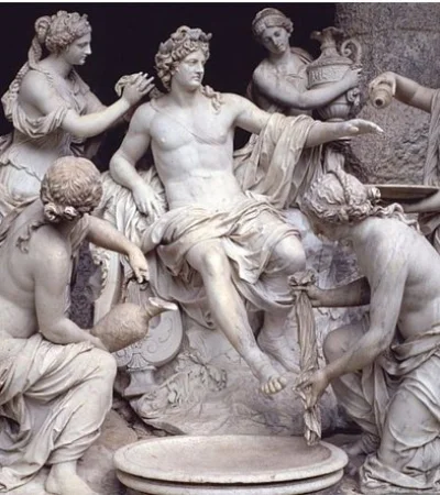 Apolo atendido por las ninfas. François Girardon, 1673.