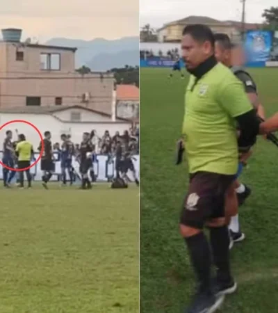 Árbitro es detenido en pleno partido por presuntos vínculos con el narcotráfico.