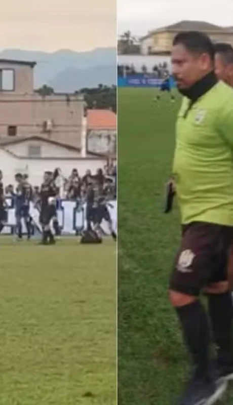 Árbitro es detenido en pleno partido por presuntos vínculos con el narcotráfico.