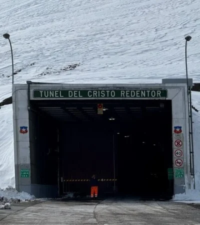 Paso Cristo Redentor, cerrado por intensas nevadas/ Fuente: Pasos fronterizos