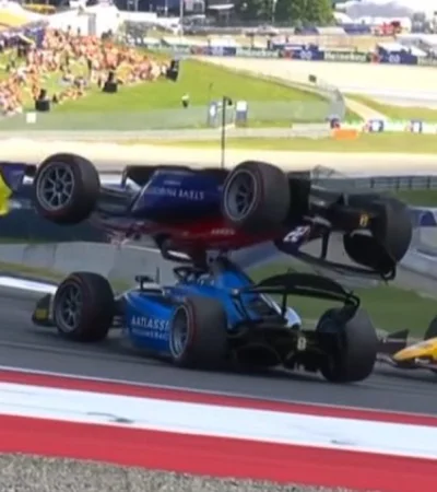 Accidente en la F2/ Fuente: Captura de video