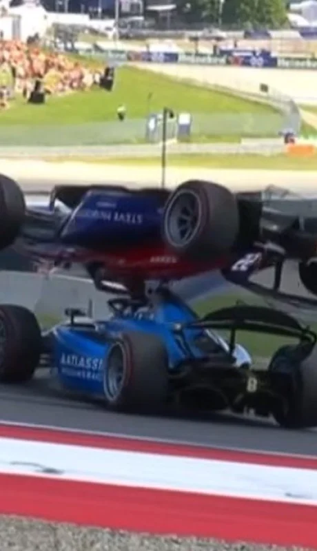 Accidente en la F2/ Fuente: Captura de video