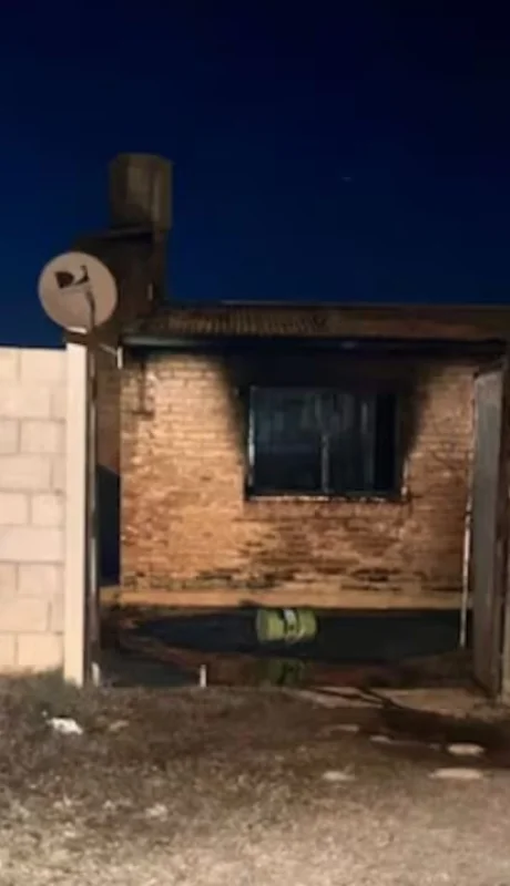 La vivienda donde se desató el trágico incendio.