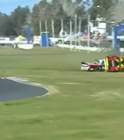 Accidente de Agustín Martínez/ Fuente: Captura de pantalla de video