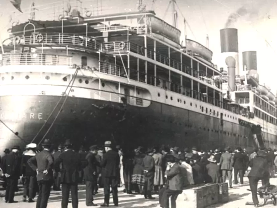 Inmigrantes italianos, en la segunda ola registrada en nuestro país.