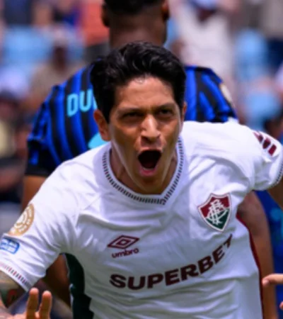 Germán Cano, autor del primer gol del Flu.