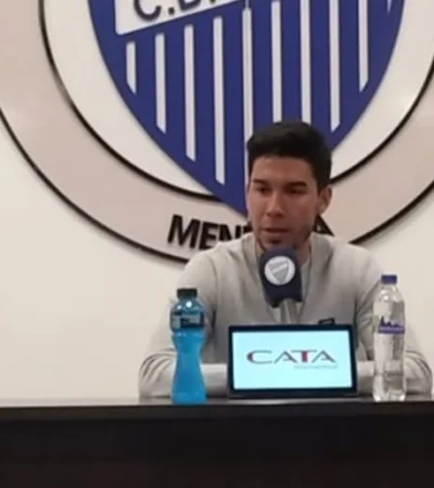 Pol Fernández fue presentado en el predio de Godoy Cruz.
