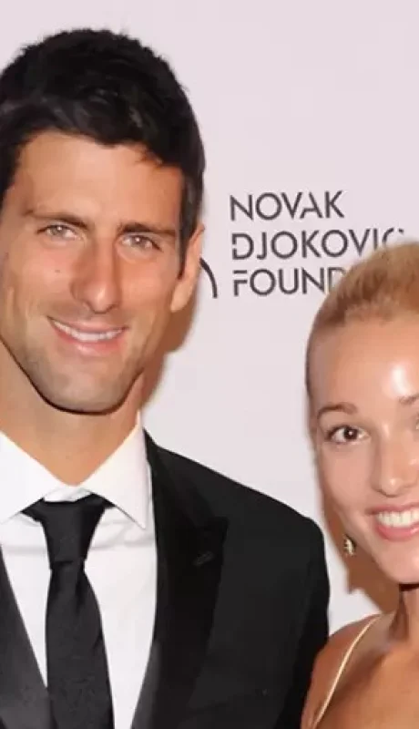 Novak y su esposa en una celebración de la Fundación que lleva su nombre