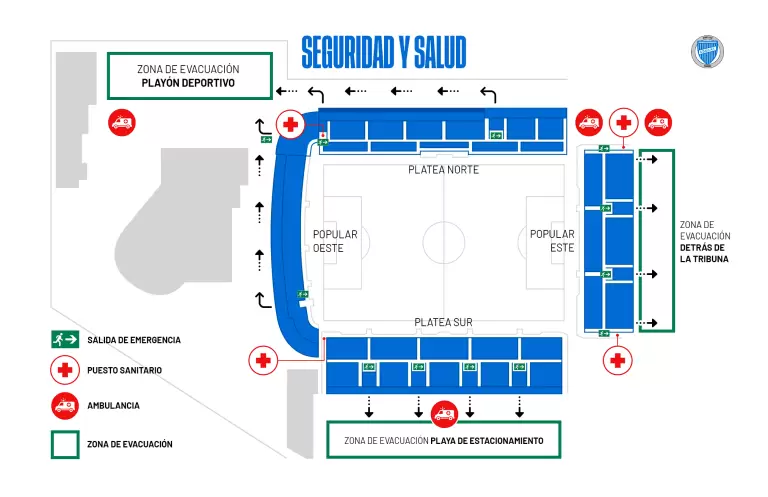 Seguridad y salud. Fuente/ Club Godoy Cruz