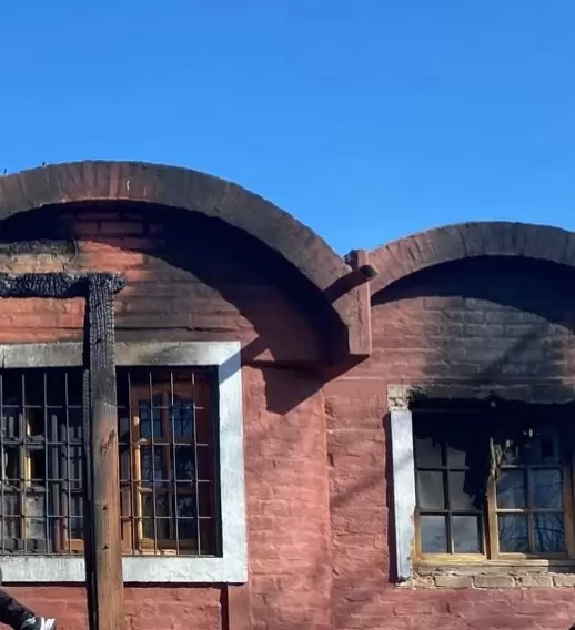 Feroz incendio en la vivienda de Las Heras/ Fuente: Web