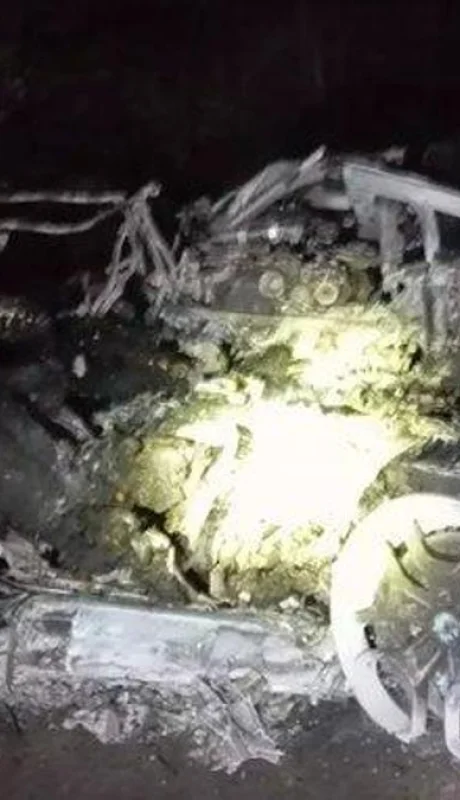 Así quedó el Lamborghini de Diogo Jota.