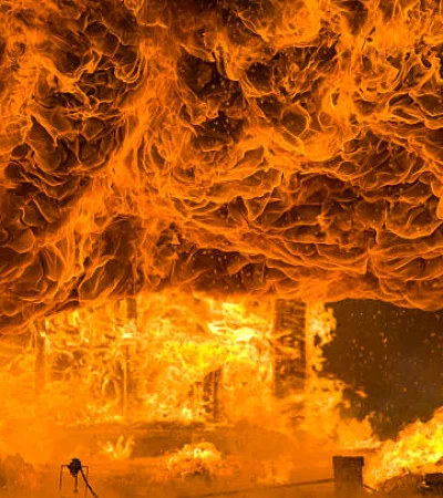 Incendio en San Martín.