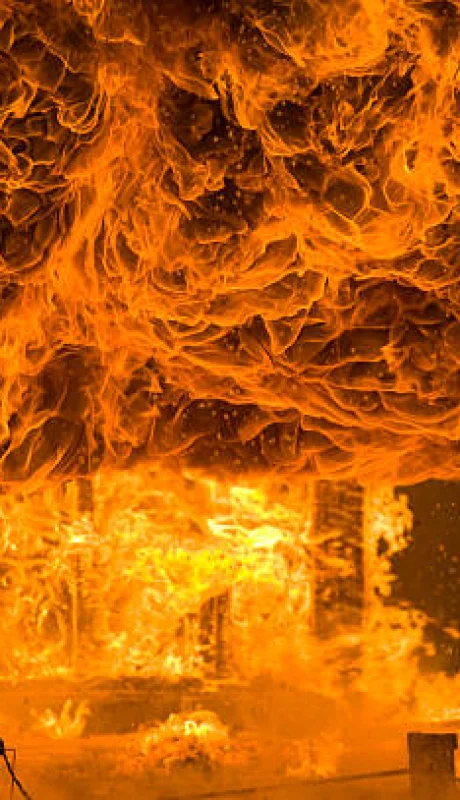 Incendio en San Martín.