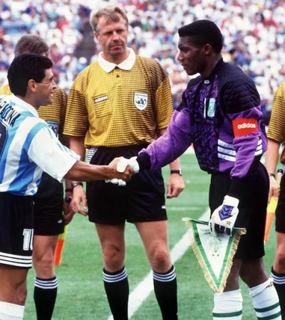 Diego y Rufai en el Mundial 94