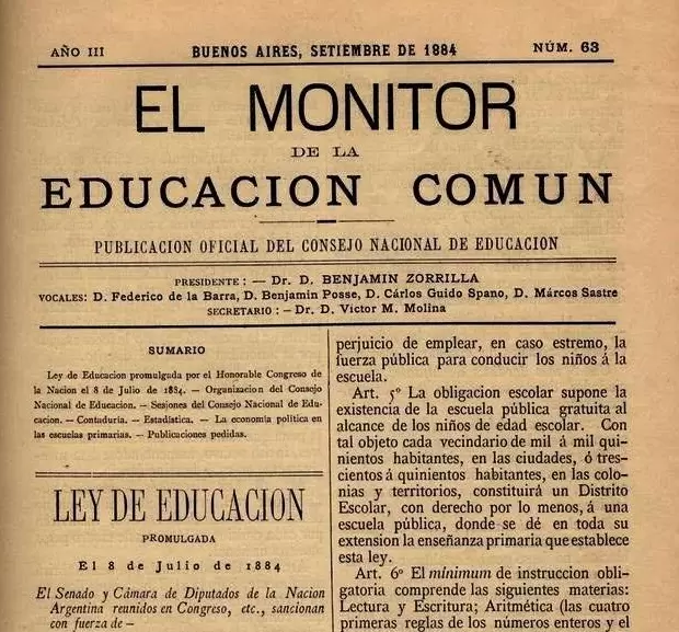 Así se informa la sanción de la ley en uno de los periódicos que difundía los debates del Congreso. (Imagen: web)