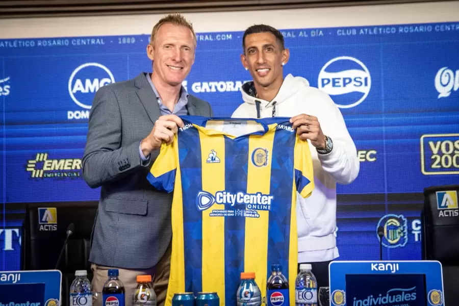 Di María fue presentado en Rosario Central