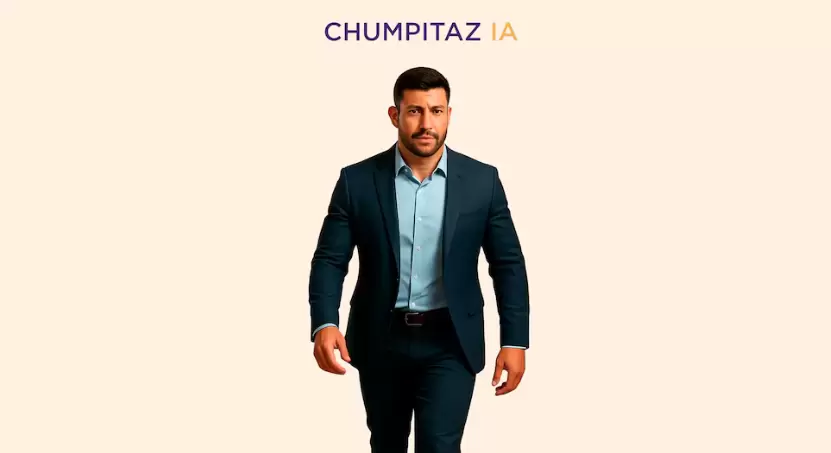 Avatar del diputado liberal Chumpitaz, creado con inteligencia artificial, IA.