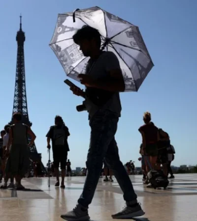 Ola de calor en París.
