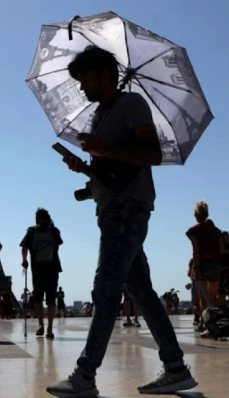 Ola de calor en París.