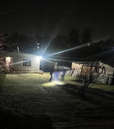 La vivienda donde ocurrió el femicidio.