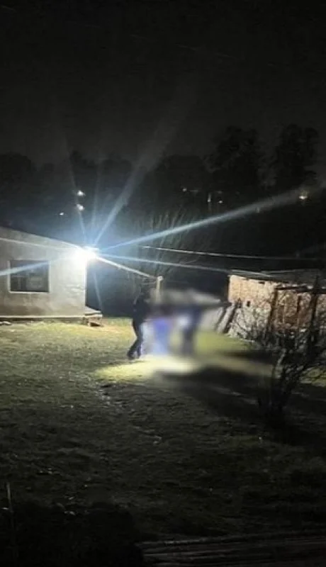 La vivienda donde ocurrió el femicidio.