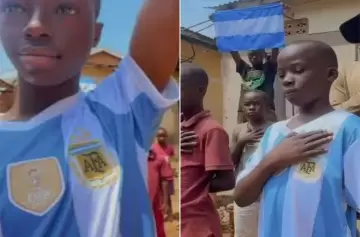 Niños africanos conmueven con su homenaje viral a la Independencia argentina