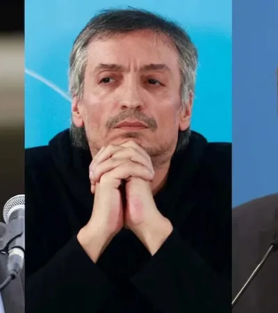 Kicillof, M. Kirchner y Massa.