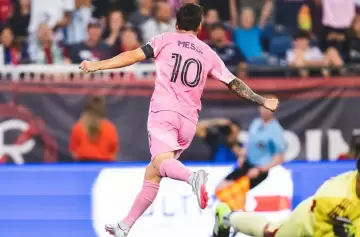 Con dos goles de Leo Messi, el Inter Miami le ganó al New England Revolution