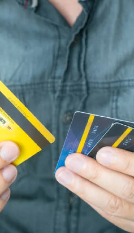 Tarjetas de crédito.