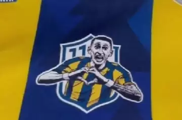 Di María debuta ante Godoy Cruz con una camiseta homenaje que es furor en los hinchas