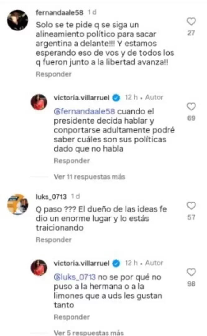 Redes de la vicepresidente