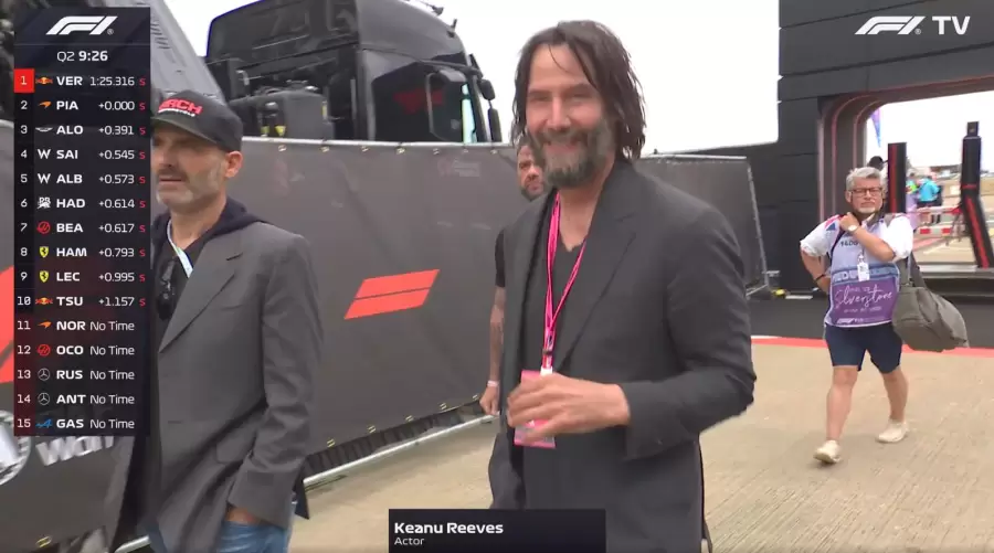 Reeves en el paddock