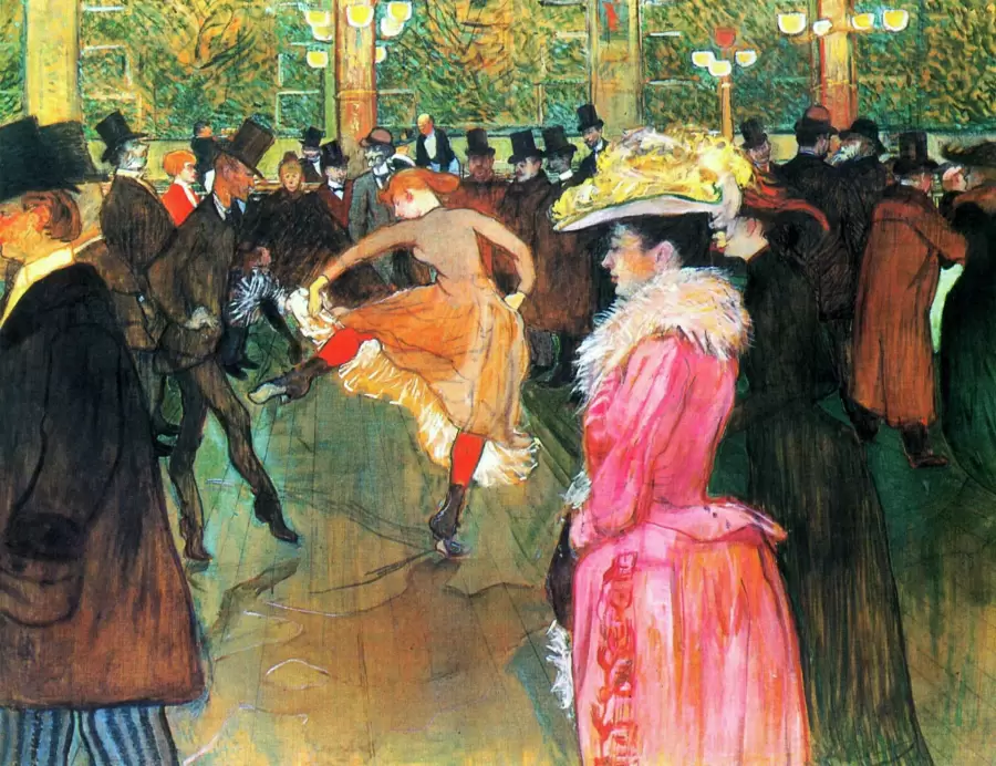 La danse au Moulin Rouge de Henri de Toulouse-Lautrec