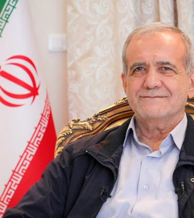 Masud Pezeskhian, presidente de Irán