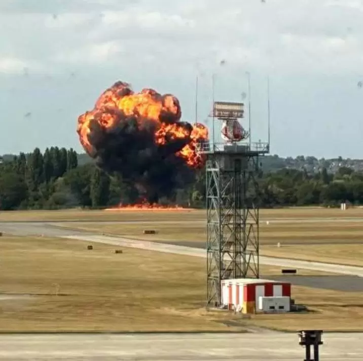 Accidente aéreo en Londres.