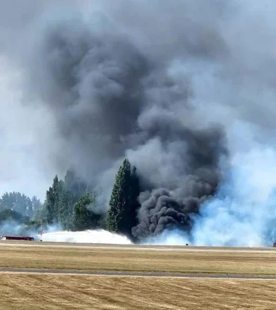 El avión se estrelló después de haber llegado a Reino Unido desde Croacia.