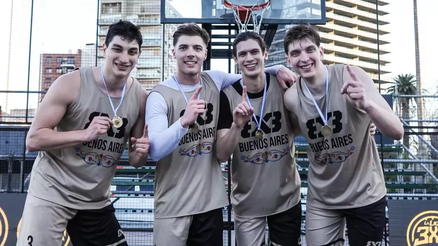 El 3x3 es furor en la Argentina. FOTO: Liga