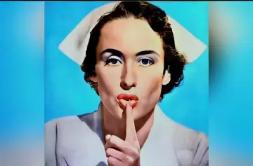 Fin del misterio: quién es la enfermera que pide silencio en los hospitales del mundo